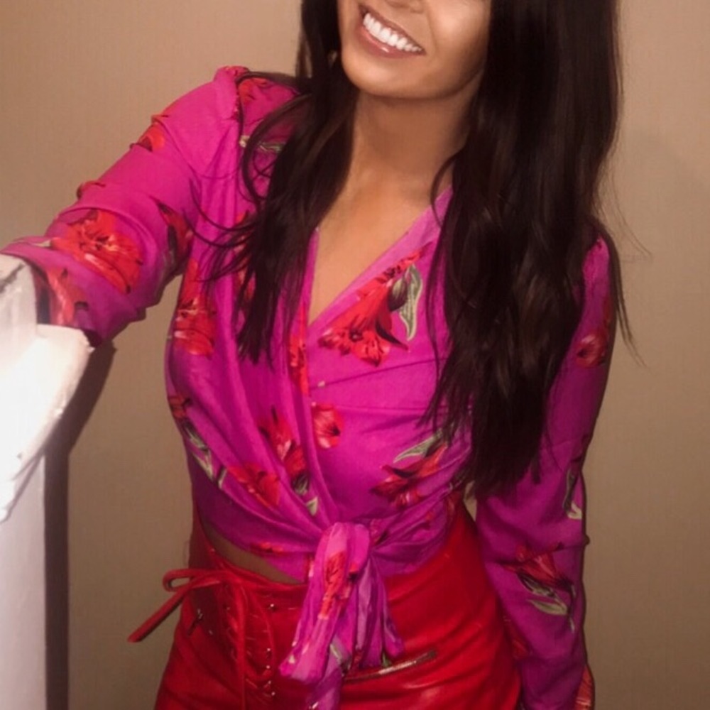 Missguided wrap top